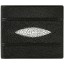 Genuine stingray leather wallet ISW002 Black