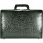 Genuine alligator leather attache case JB009B-G Black