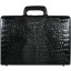 Genuine alligator leather atache case JBCP-G Black
