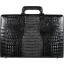 Genuine alligator leather attache case JBCP-S Black