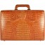 Genuine alligator leather attache case JBCP-S Tan