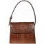 Genuine alligator leather bag JCM91 Brown