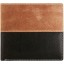 Genuine cow leather wallet JS1807 Black / Brown