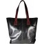 Genuine python snake leather bag JSNB109PT Black / Burgundy