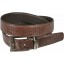 Genuine lizard leather belt LIZ102 Brown