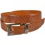 Genuine lizard leather belt LIZ102 Tan