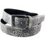 Genuine lizard leather belt LIZ105 Natural
