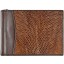 Genuine lizard leather money clip LIZ2392A Brown