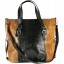 Genuine lizard leather bag LIZBAG50 Black / Orange