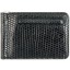 Genuine lizard leather money clip LIZMCLIP09 Black