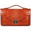 Genuine alligator leather men's gun bag MCM124-M Tan