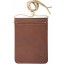 Genuine moose leather neck wallet MOOSENW400 Brown