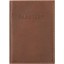 Genuine moose leather passport holder MOOSEPAS408 Brown