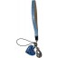 Genuine crocodile leather mobile phone pendant MP001 Aqua Blue