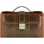 Genuine sea snake leather gun bag MSN26 Brown / Tan