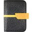 Genuine stingray leather card holder NB21SA Black / Dark Sand