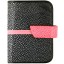 Genuine stingray leather card holder NB21SA Black / Red