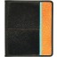 Genuine stingray leather card holder NB23SA Black / Orange