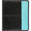 Genuine stingray leather card holder NB23SA Black / Turquoise