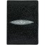 Genuine stingray leather passport cover NB7 Black
