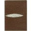 Genuine stingray leather passport holder NB7 Brown