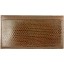 Genuine sea snake leather check book cover NTSN48 Brown