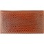 Genuine sea snake leather check book cover NTSN48 Tan