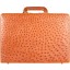 Genuine ostrich leather attache case OS044-01 Peanut