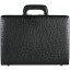 Genuine ostrich leather attache case OS044-02 Black