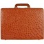 Genuine ostrich leather attache case OS044-02 Peanut