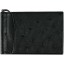 Genuine ostrich leather money clip OS2392 Black