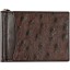 Genuine ostrich leather money clip OS2392A Brown