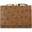 Genuine ostrich leather exclusive wallet OS872 Brown