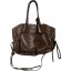 Genuine ostrich leather bag OSBAG138M Brown