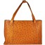 Genuine ostrich leather bag OSBAG181 Peanut