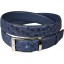 Genuine ostrich leather belt OSBELT001 Midnight Blue