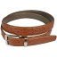 Genuine ostrich leather belt OSBELT001 Peanut