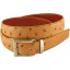 Genuine ostrich leather belt OSBELT001 Tan