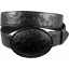 Genuine ostrich leather belt OSBELT003 Black