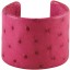 Genuine ostrich leather bracelet OSBRAS01-50 Pink
