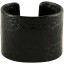 Genuine ostrich leather bracelet OSBRAS02-50 Black