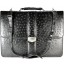 Genuine ostrich leather briefcase OSBRIEF8801 Black