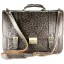 Genuine ostrich leather briefcase OSBRIEF8803 Brown