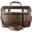 Genuine ostrich leather briefcase OSBRIEF8805 Brown