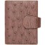 Genuine ostrich leather card holder OSCC001 Brown