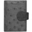 Genuine ostrich leather exclusive card holder OSCC501E Black
