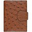 Genuine ostrich leather exclusive card holder OSCC501E Peanut