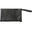 Genuine ostrich leather jewelry pouch OSJP002L Black
