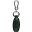 Genuine ostrich leather key ring OSKH50 Green