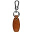 Genuine ostrich leather key ring OSKH50 Tan